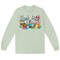 Matcha Easter Hippopotamus coffee cups Easter Day Long Sleeve Tee - CowGirlArtShop