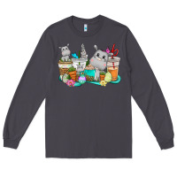 Smoke Easter Hippopotamus coffee cups Easter Day Long Sleeve Tee - CowGirlArtShop