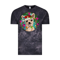 Cloud Black Christmas Chihuahua Vintage Tee - RanaPortraitStore