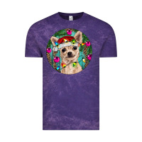 Cloud Purple Christmas Chihuahua Vintage Tee - RanaPortraitStore