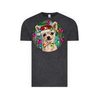 Vintage Black Christmas Chihuahua Vintage Tee - RanaPortraitStore