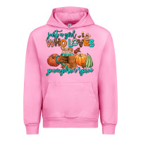 Fuchsia Pink just a girl who loves pumpkin spice Urban Hoodie - AdoDesignShop