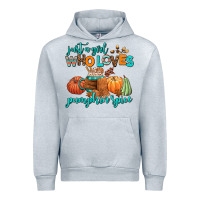 Heather Grey just a girl who loves pumpkin spice Urban Hoodie - AdoDesignShop