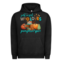 Pigment Black just a girl who loves pumpkin spice Urban Hoodie - AdoDesignShop