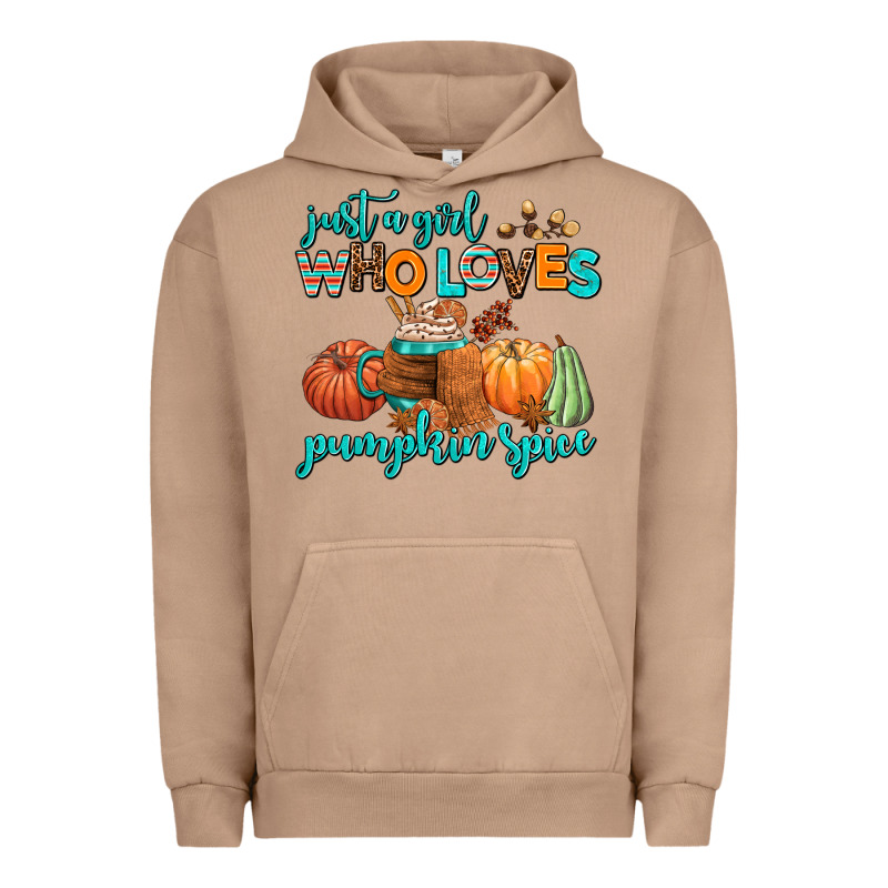 Just A Girl Who Loves Pumpkin Spice Urban Hoodie by AdoDesignShop | Teevron