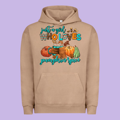 Just A Girl Who Loves Pumpkin Spice Urban Hoodie Designed By Adodesignshop