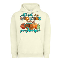 Pigment Pistachio just a girl who loves pumpkin spice Urban Hoodie - AdoDesignShop