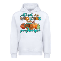White just a girl who loves pumpkin spice Urban Hoodie - AdoDesignShop