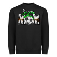 Black Soccer Mom Heavyweight Sweatshirt - CowhideDigitalArt