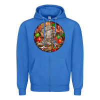 True Royal Christmas Merino Wool Sheep Zipper Hoodie - LillyAllenDesigns