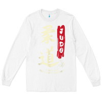 White Judo Cool Japanese Symbol Judoka Martial Arts Lover Gift Long Sleeve Tee - minhPixels