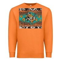 Carrot bull skull texas map sunflower leopard cowhide Premium Sweatshirt - Artiststas