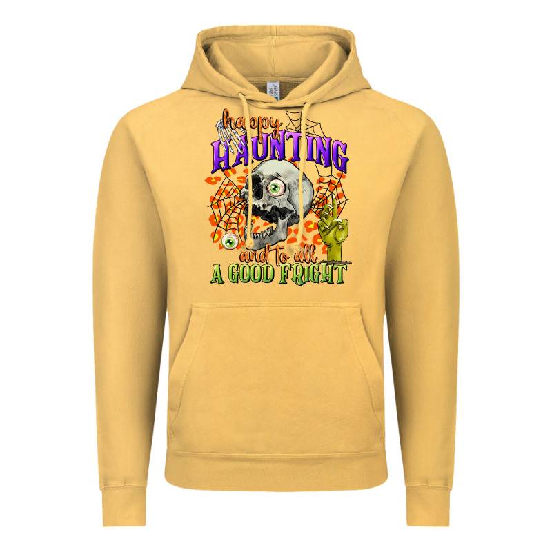 Happy Haunting And To All A Good Fright Vintage Hoodie by CowGirlArtShop | Teevron
