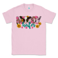 Bubblegum Pink Moody Heifer Mother's Day Classic Tee - texasbilliewilder