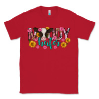 Red Moody Heifer Mother's Day Classic Tee - texasbilliewilder