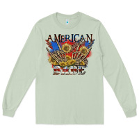 Matcha American babe 4th of july Long Sleeve Tee - CowGirlArtShop