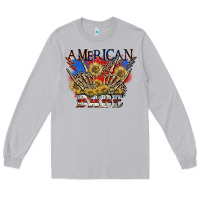 Moon Dust American babe 4th of july Long Sleeve Tee - CowGirlArtShop
