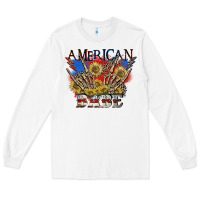 White American babe 4th of july Long Sleeve Tee - CowGirlArtShop