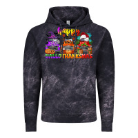 Cloud Black happy hallothanksmas truck Vintage Hoodie - CowGirlArtShop