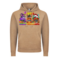 Vintage Coffee happy hallothanksmas truck Vintage Hoodie - CowGirlArtShop