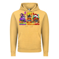 Vintage Mustard happy hallothanksmas truck Vintage Hoodie - CowGirlArtShop