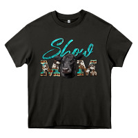 Asphalt show mom aztec cowhide black angus Heavy Core Tee - Artiststas