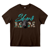Chocolate Brown show mom aztec cowhide black angus Heavy Core Tee - Artiststas