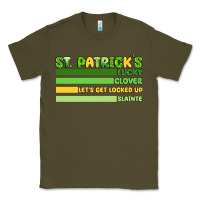 Army Green st. patrick's lucky clover  artiststas Classic Tee - Artiststas
