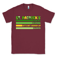 Burgundy st. patrick's lucky clover  artiststas Classic Tee - Artiststas