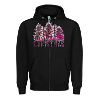 Black Merry Christmas Zipper Hoodie - SublimationCraftShop