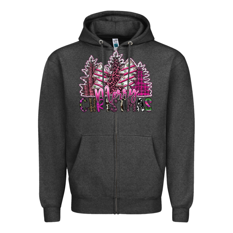 Merry Christmas Zipper Hoodie by SublimationCraftShop | Teevron