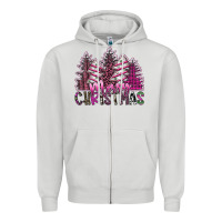 Dove Grey Merry Christmas Zipper Hoodie - SublimationCraftShop