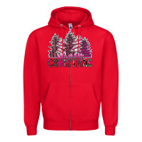 Red Merry Christmas Zipper Hoodie - SublimationCraftShop