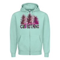 Seafoam Merry Christmas Zipper Hoodie - SublimationCraftShop