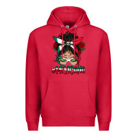 Cardinal mexicana messy bun mama Premium Hoodie - BundleAndBundleShop