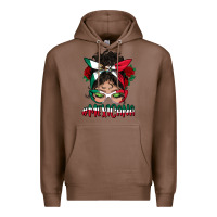 Chestnut mexicana messy bun mama Premium Hoodie - BundleAndBundleShop