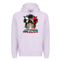 Lilac mexicana messy bun mama Premium Hoodie - BundleAndBundleShop