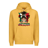 Mustard mexicana messy bun mama Premium Hoodie - BundleAndBundleShop
