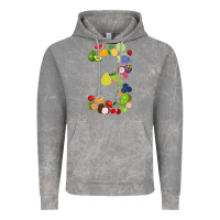 Cloud Rock Number 3 Fruit 3rd birthday party fruit themed gift Idea Vintage Hoodie - minhPixels