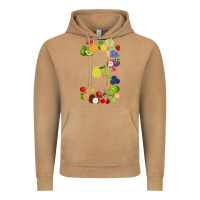Vintage Camel Number 3 Fruit 3rd birthday party fruit themed gift Idea Vintage Hoodie - minhPixels