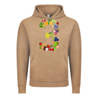 Vintage Coffee Number 3 Fruit 3rd birthday party fruit themed gift Idea Vintage Hoodie - minhPixels
