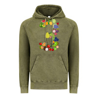 Vintage Olive Number 3 Fruit 3rd birthday party fruit themed gift Idea Vintage Hoodie - minhPixels