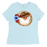 Baby Blue Cowboy Santa Ladies Tee - Bettercallsaul