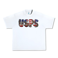 White usps 4th of july Urban Heavy Tee - CowGirlArtShop