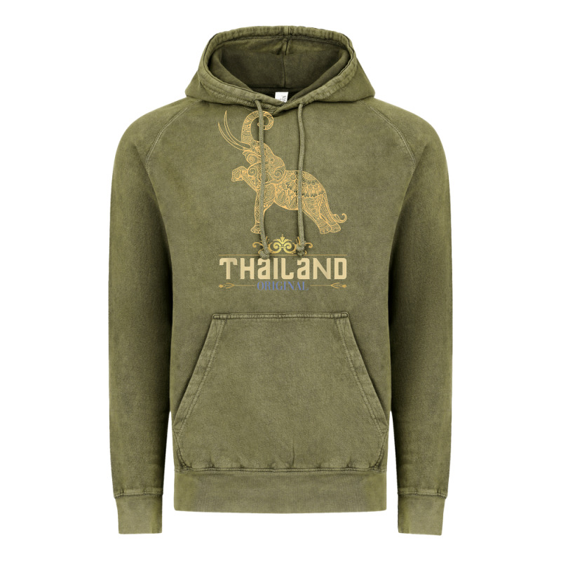 Thai Flag Vacation Bangkok Travel Thailand Vintage Hoodie by minhPixels | Teevron