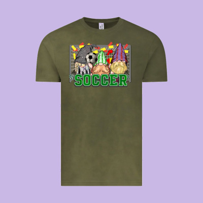 Soccer Gnomies Vintage Tee Designed By Howdyjamesfarm