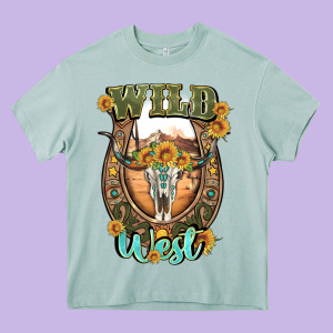 Wild West Heavy Core Tee Designed By Artiststas