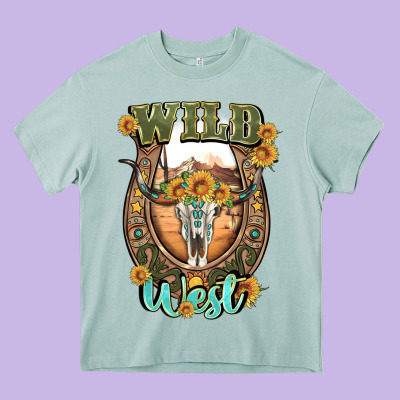 Wild West Heavy Core Tee Designed By Artiststas