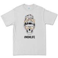 Dove Grey Daisy Mom Skull Premium Tee - Bettercallsaul