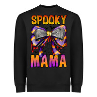 Black Spooky Mama Heavyweight Sweatshirt - CowhideDigitalArt